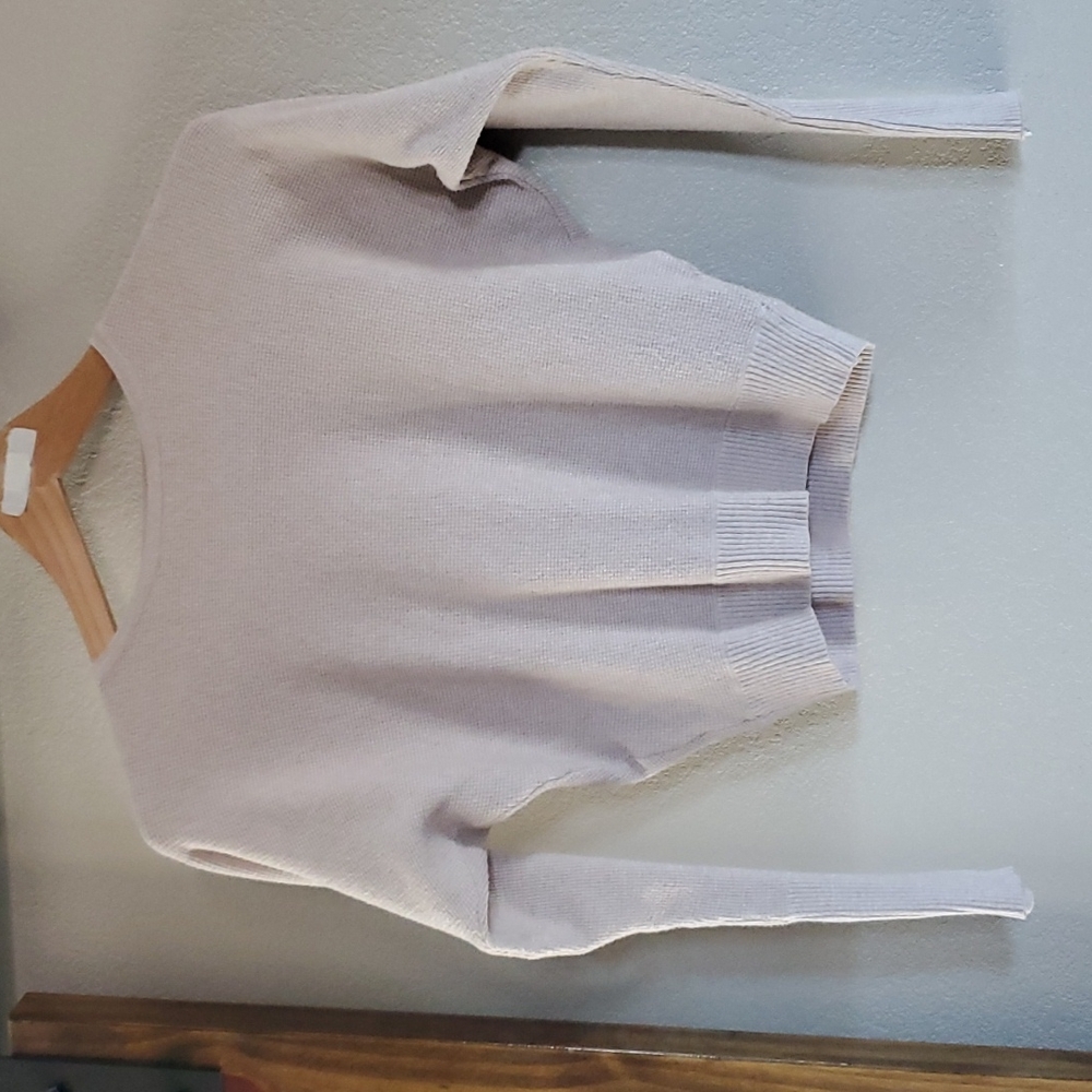 Tahari XS tan long sleeve sweater